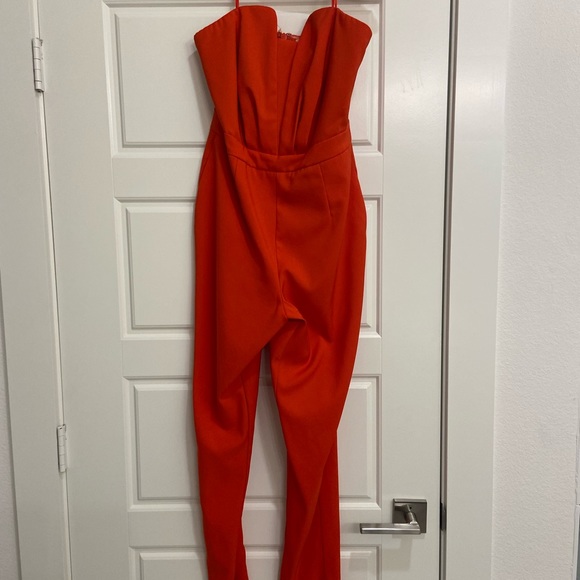Red women’s jumpsuit - Picture 2 of 3